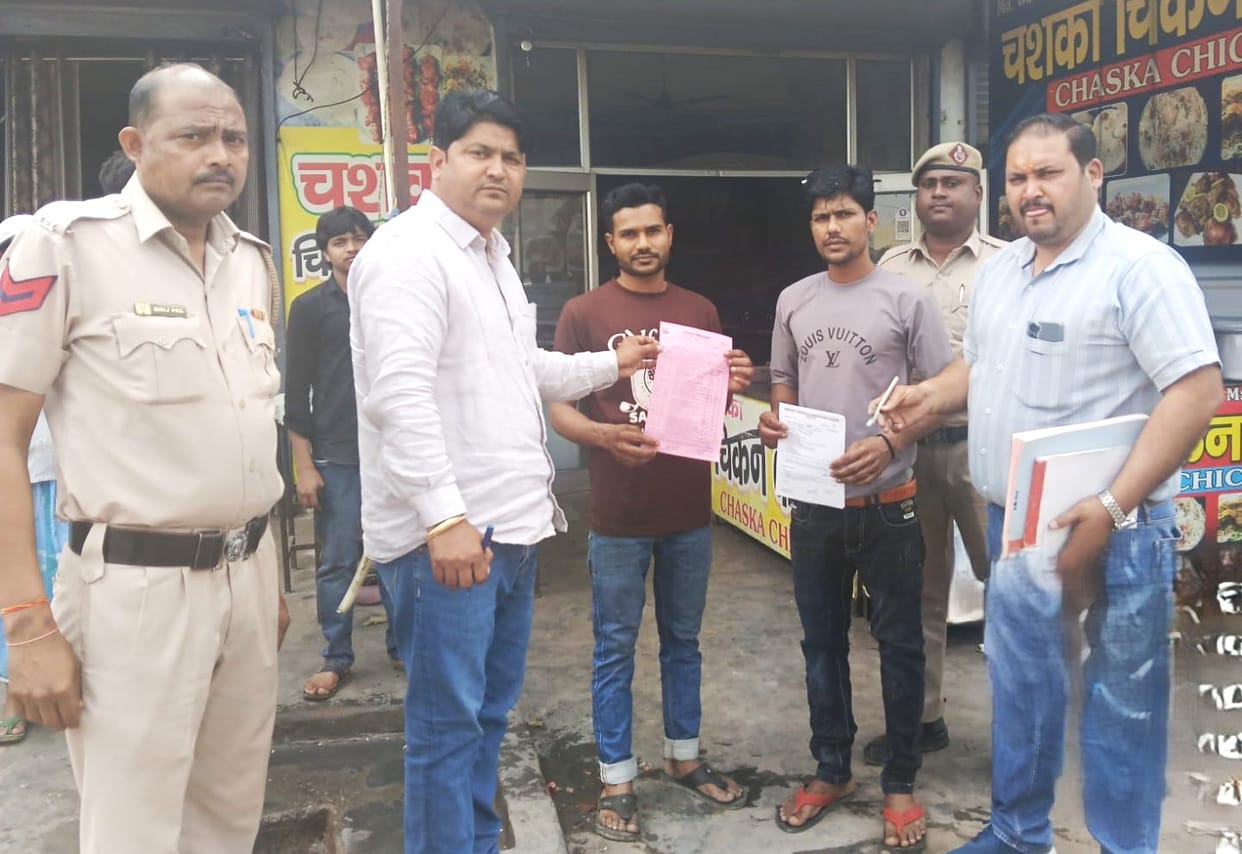 Invoices were issued to eight shopkeepers, including a liquor contractor and a dhaba operator.