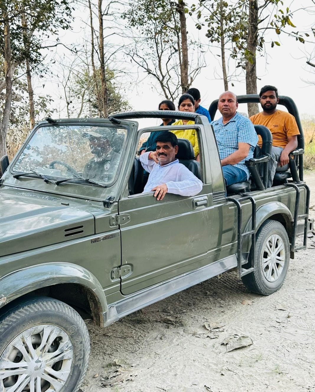 Tourists got to see tigers in Kishanpur Safari