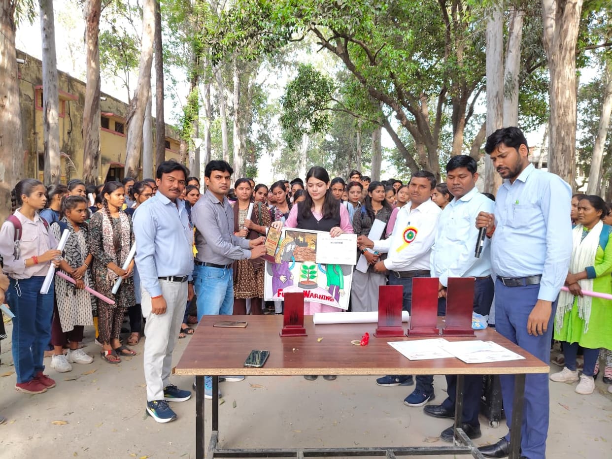 Neha and Akanksha Emerge as Winners in Poster-Making Competition