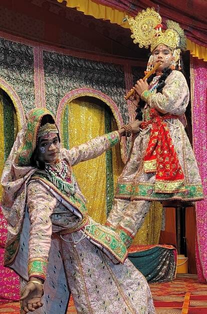 The divine play of Bhakta Prahlad was enacted.