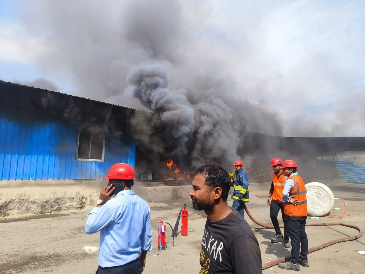 After the death of a contract worker, the power plant premises were vandalized and set on fire.