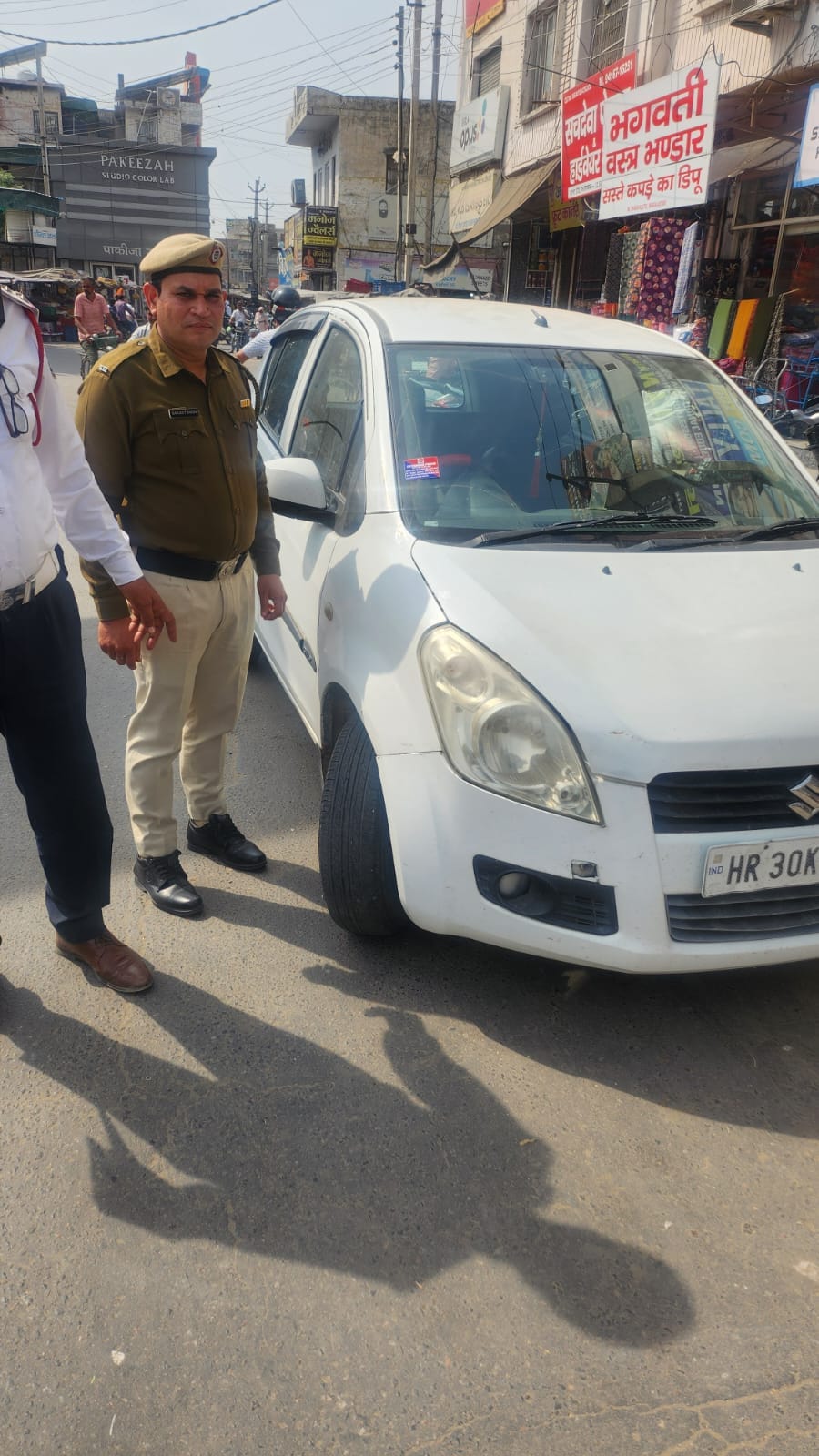 No excuses will be accepted...the sticker on the vehicle will indicate that the challan has been issued