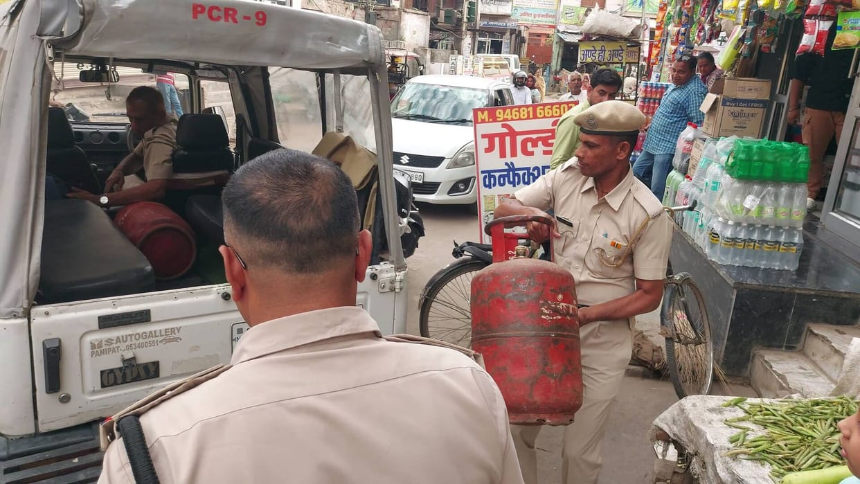 A house was raided in the Punjabi Chowk area.