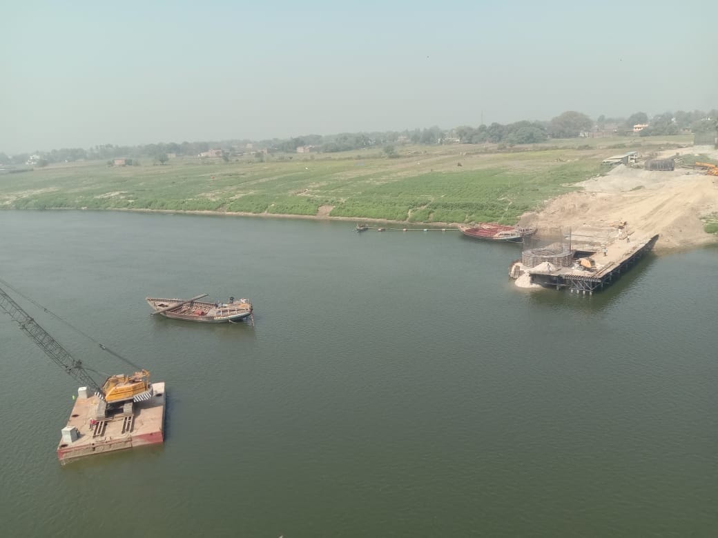 Three-lane Ganga bridge gathers momentum