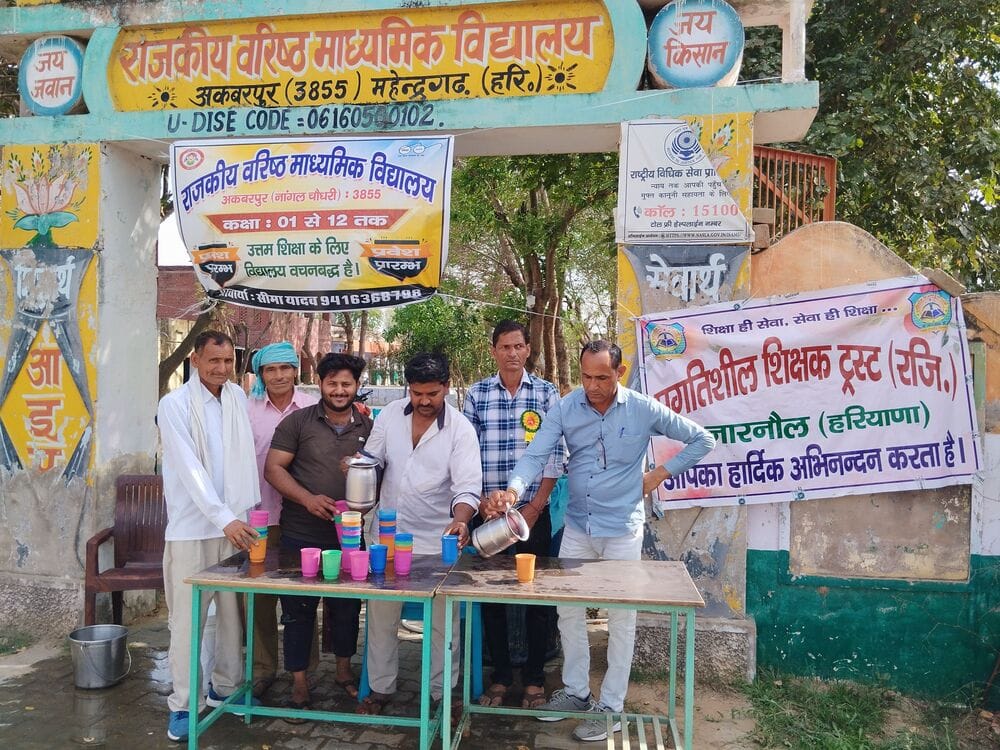 The Trust set up a stall serving cold, sweet water.