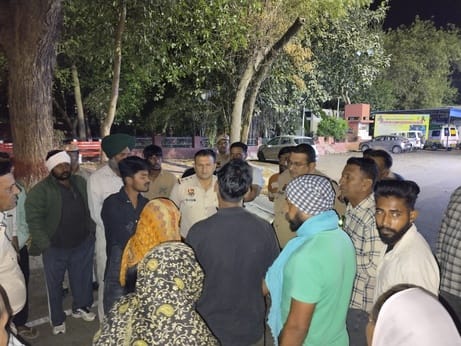 A young man standing outside his house in Gurunanakpura was stabbed to death
