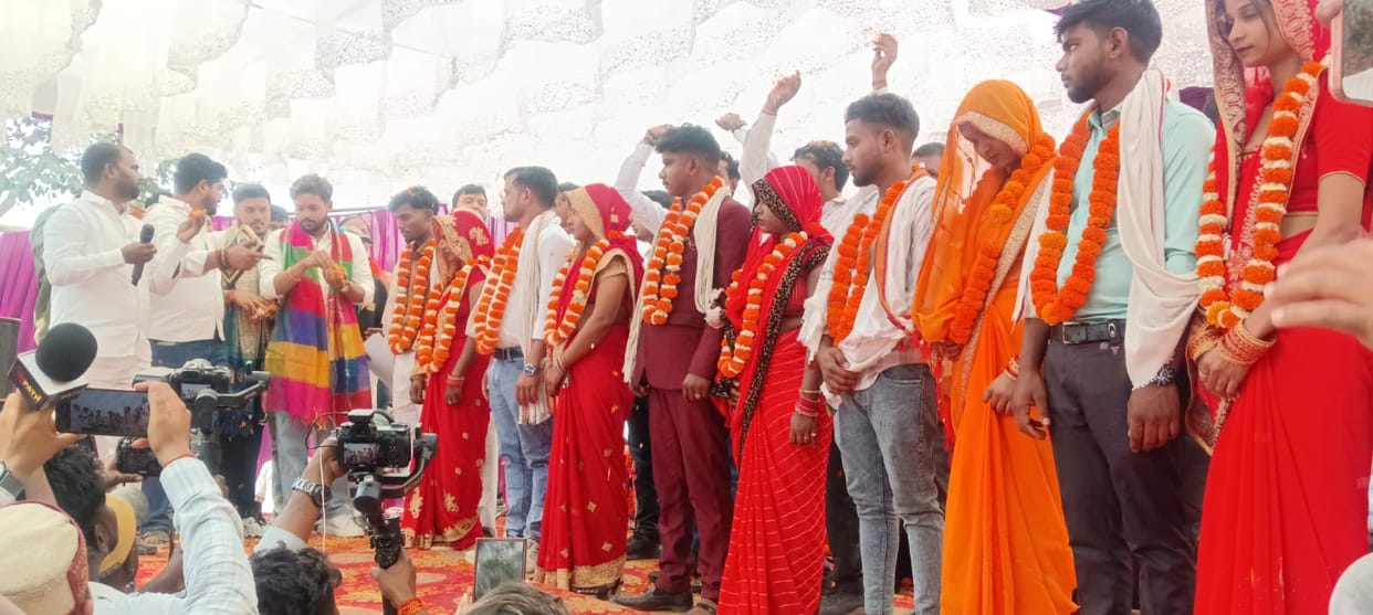 11 couples took the seven vows in a mass marriage.