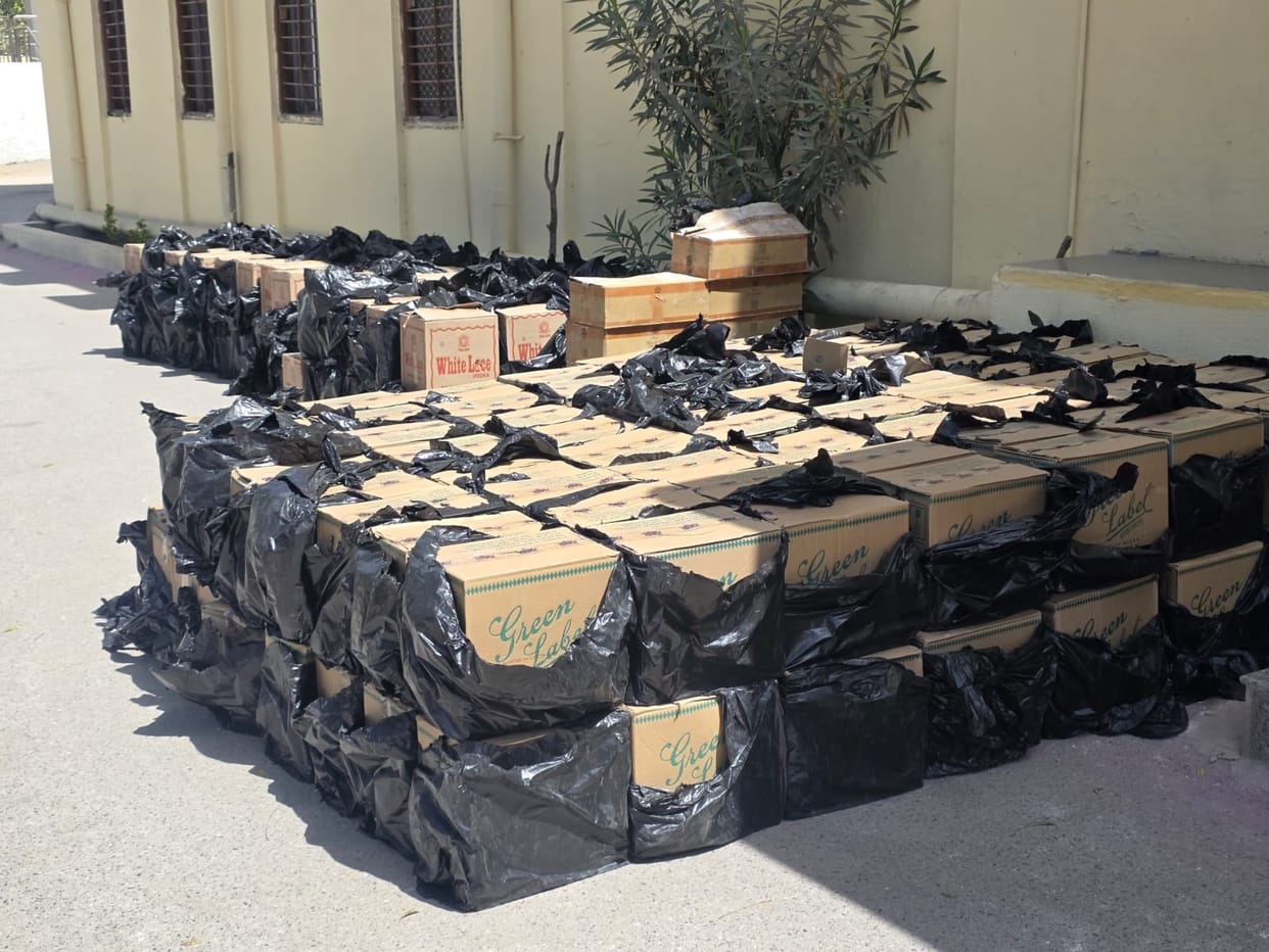 Nathdwara police seized illicit liquor worth Rs 25 lakh from a truck and arrested two accused