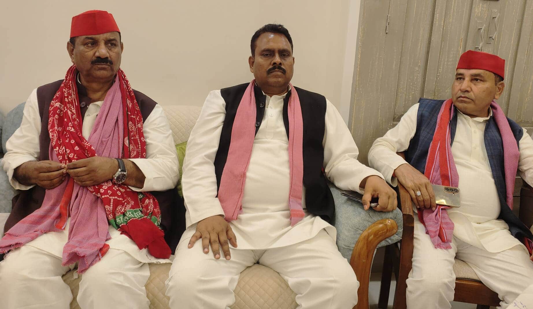 प्रेसवार्ता को संबोधित करते सपा के प्रदेश अध्यक्ष श्यामलाल पाल। संवाद