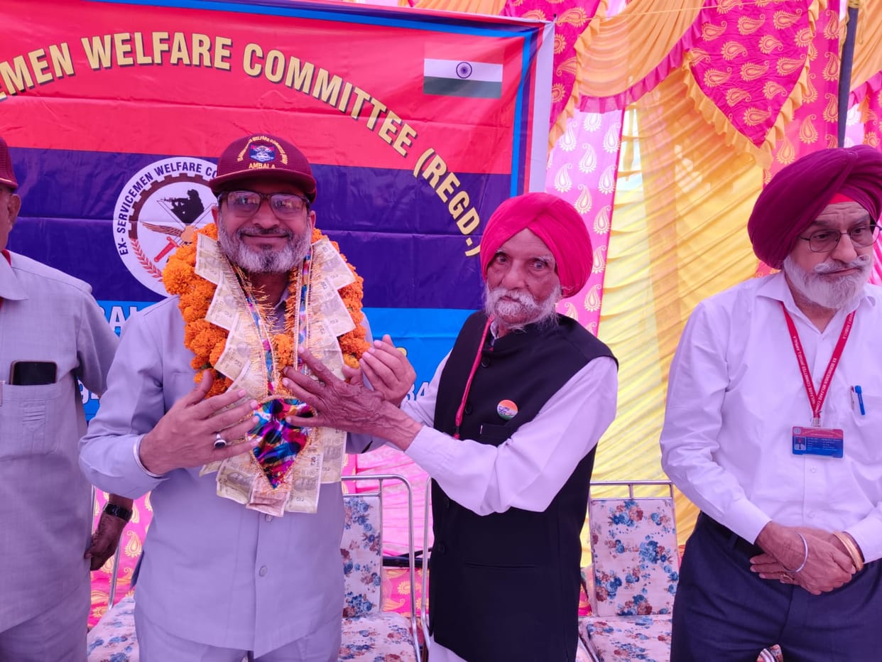 Gulab Deen re-elected as the head of the Ex-Servicemen Welfare Committee