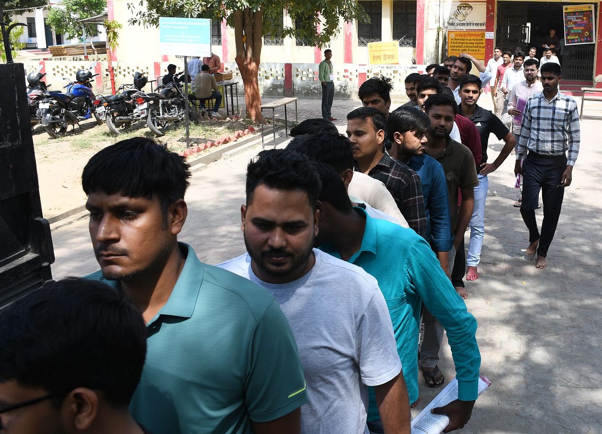 The written examination for the posts of sub-inspector and equivalent was held at 54 examination centres in the capital.