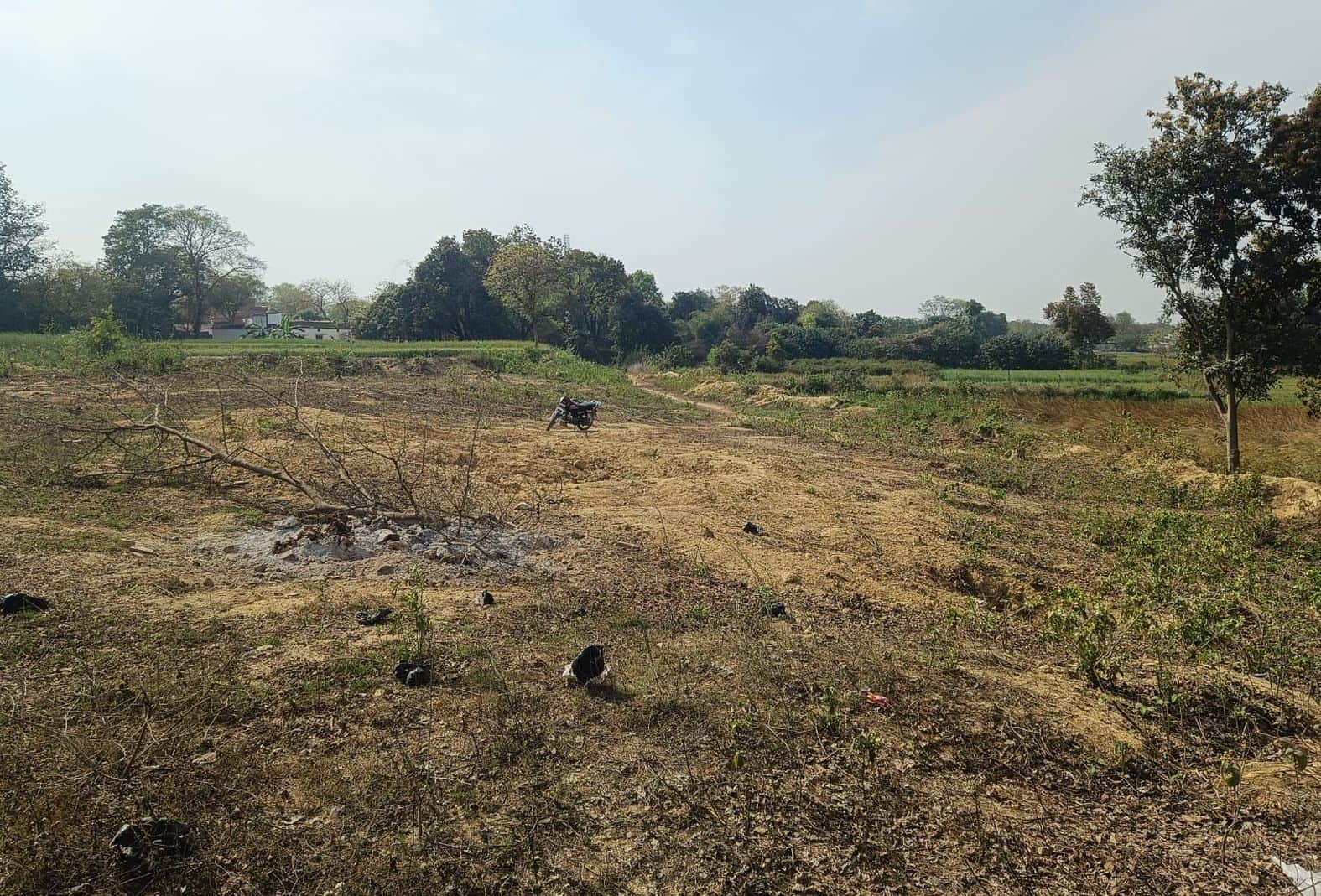  दूबेपुर के कटावां गांव में उत्सव भवन के लिए चिह्नित भूमि। स्रोत- ग्राम पंचायत