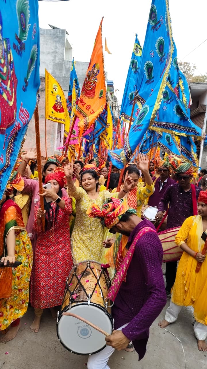 Nishan Yatra of Khatu Shyam was taken out