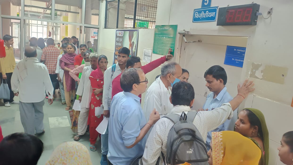 Due to change in weather, number of patients in OPD increased.