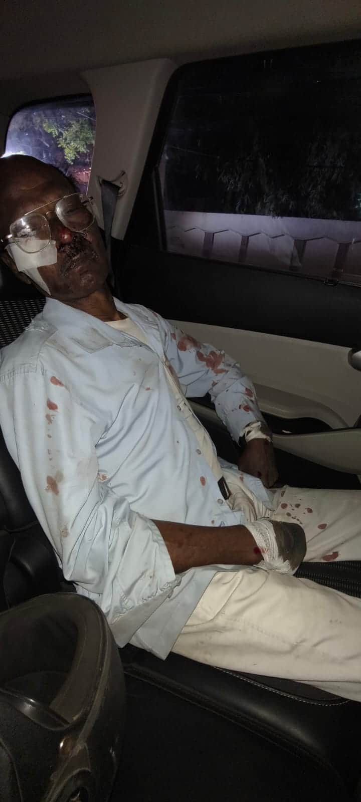 हादसे में घायल विनोद निवासी  रावणटीला