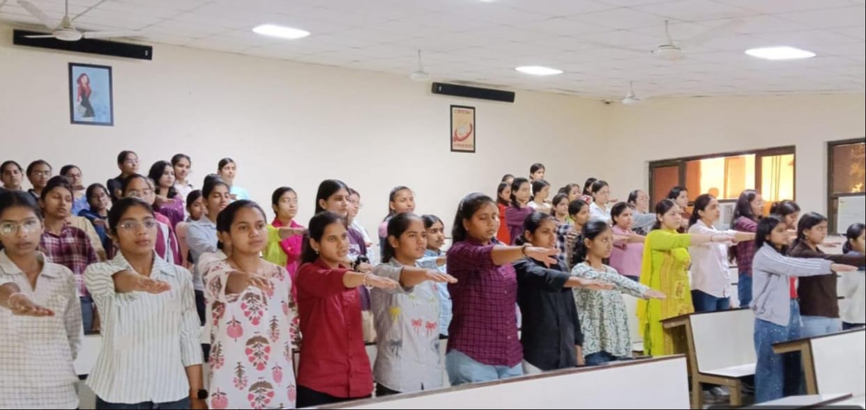Girls were made aware of traffic rules