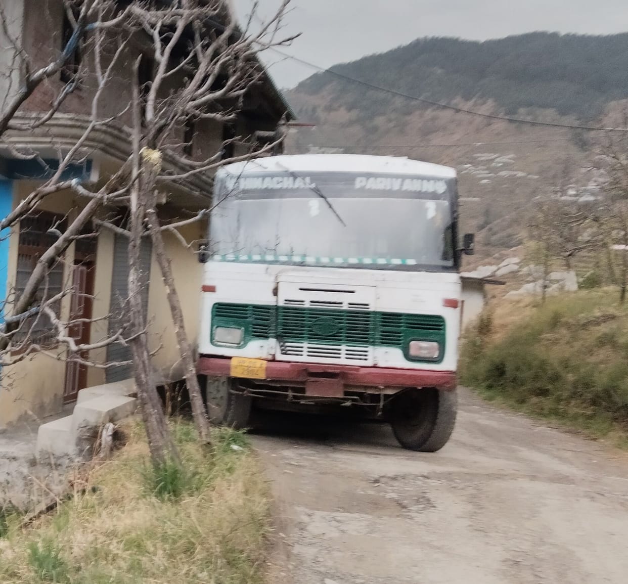 HRTC buses are getting damaged in Ani