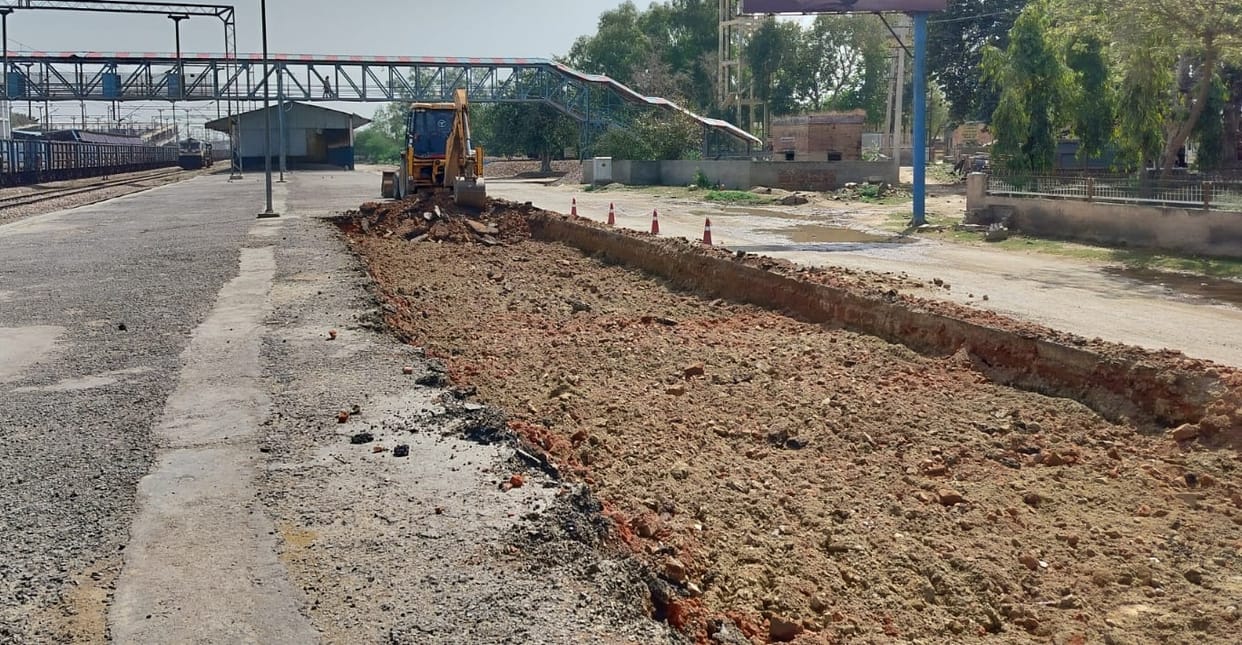 A new way at Bhiwani Junction... Two new platforms will be built, enabling stops for long-distance trains