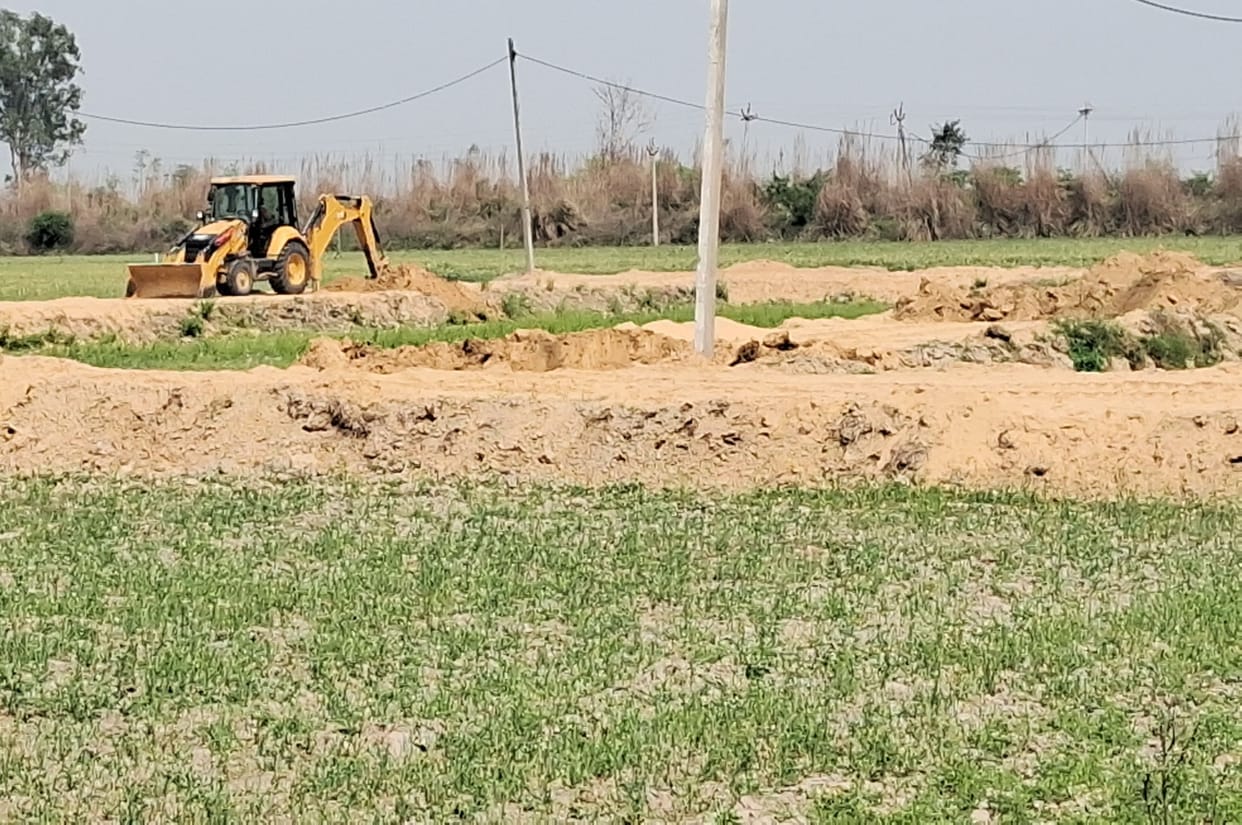 Bulldozer Deployed Against Illegal Colony Being Developed on Seven Acres