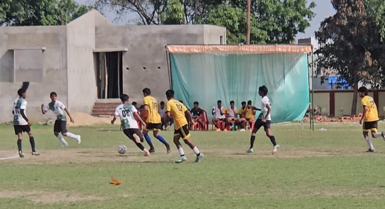 Mirzapur Wins Inaugural Football Match, Defeating Mau.