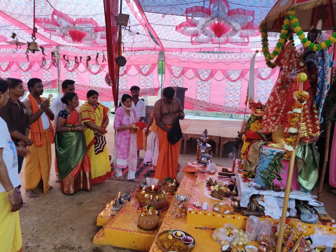 Devotees will express their faith by walking on embers and will please Mother Shitala