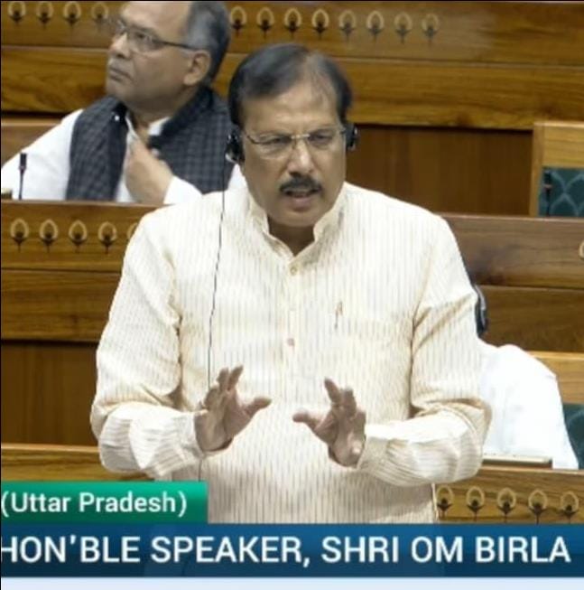 Ghosi MP Rajiv Rai raised the issue of income of farmers of Purvanchal.