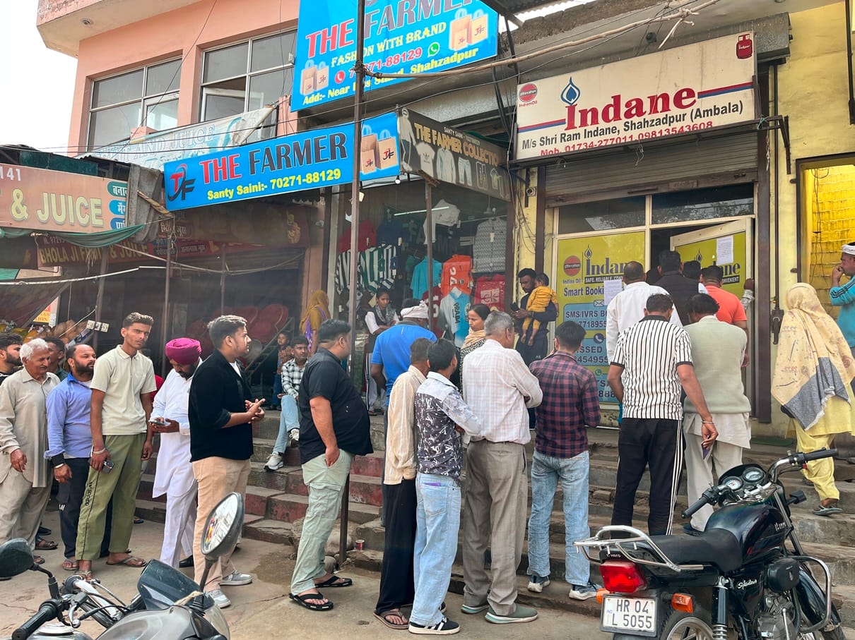 Online booking became a problem, people queued up at agencies.