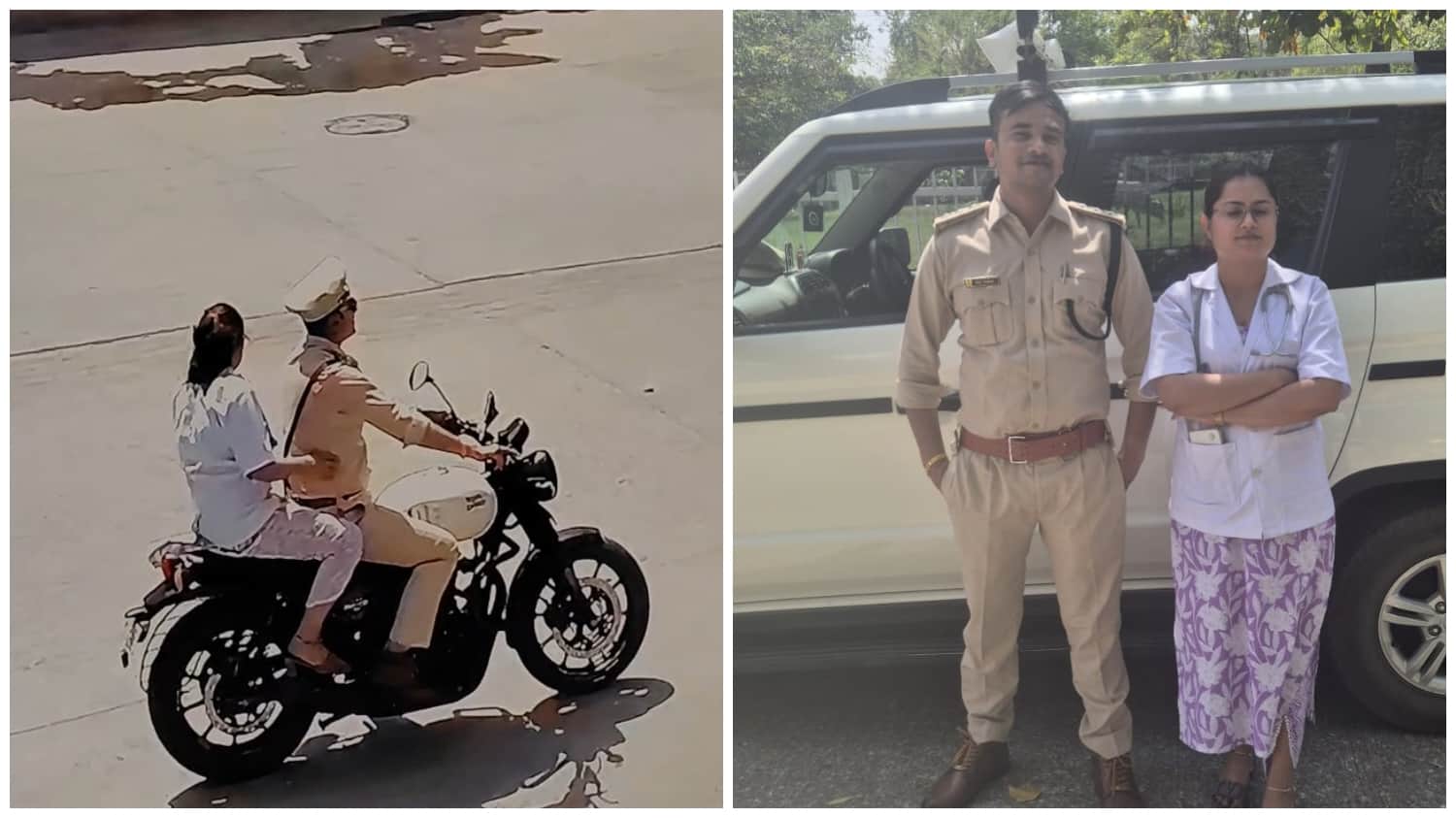 अस्पताल परिसर में प्री वेडिंग शूट करते कपल