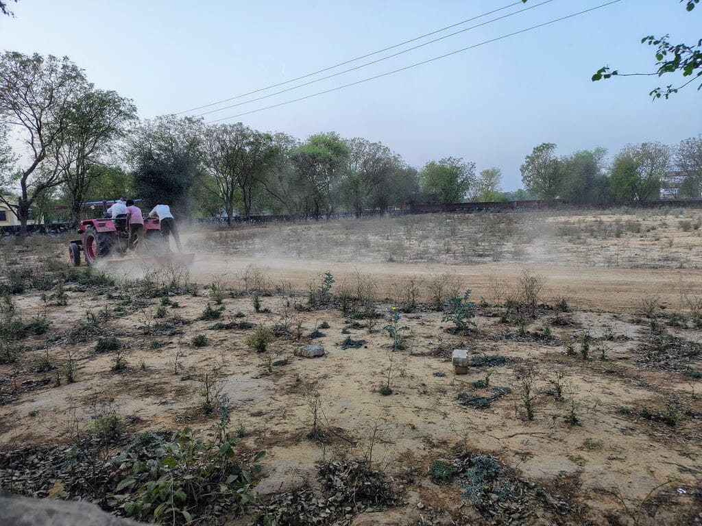 A running track has been built for the youth in Sihma village.