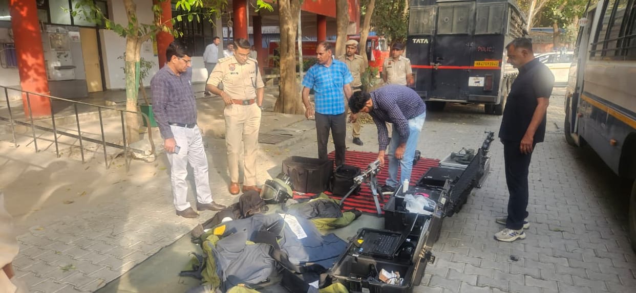 Police arrived on information of a bomb blast in the court premises