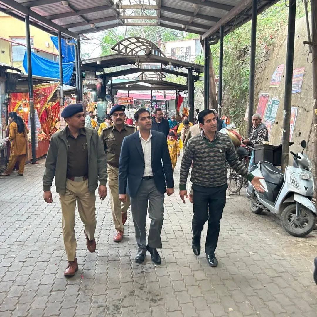 SP inspected the arrangements at Jwalamukhi temple