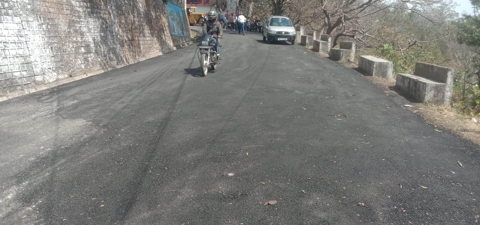 नाहन में टारिंग के बाद चकाचक हुई लाइब्रेरी-कोर्ट सड़क। संवाद