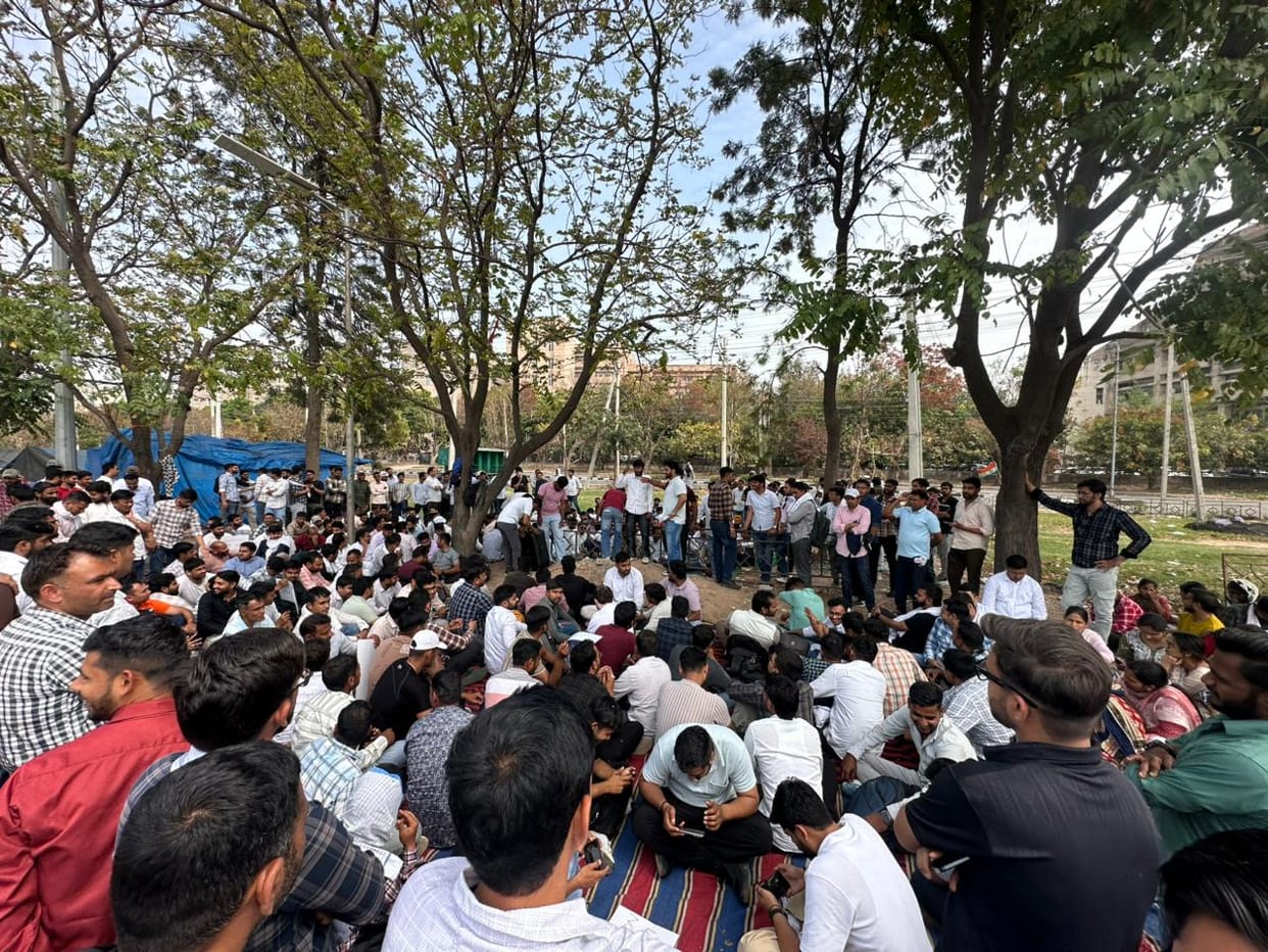 Trainee Patwaris sit on indefinite strike due to non-issuance of notification