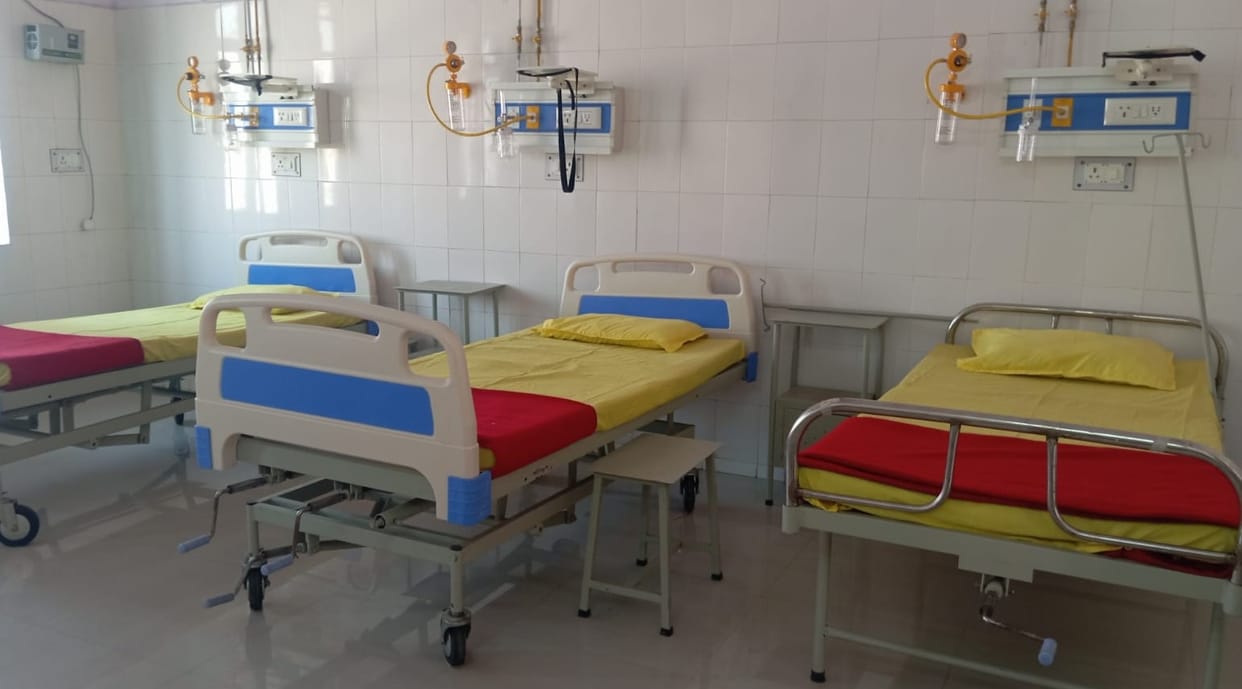 A six-bed cancer day care center opened in the hundred-bed hospital