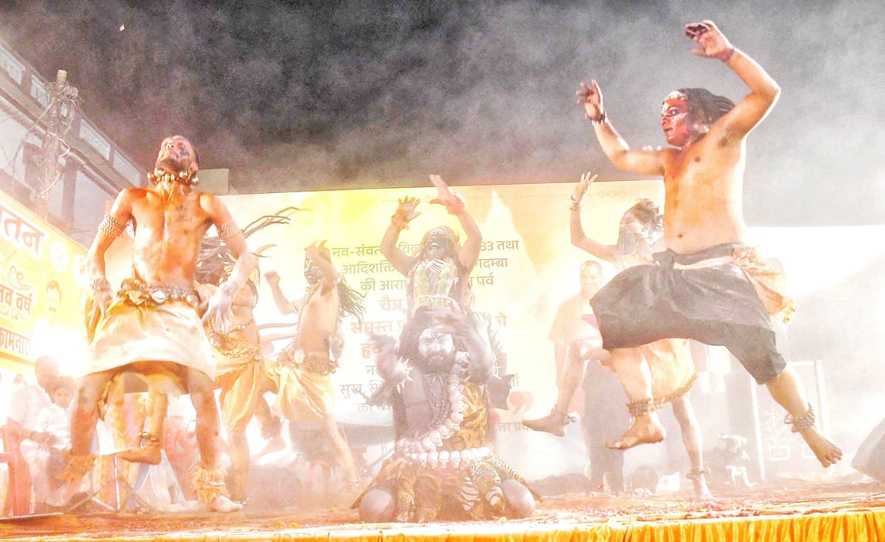 Shiva devotion shown in the tableau