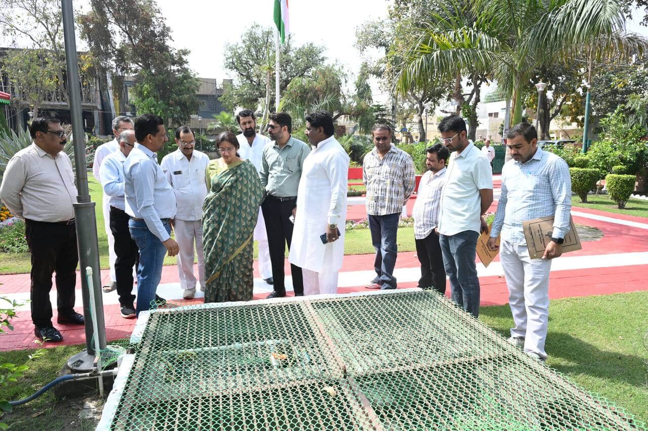 अतिरिक्त आयुक्त शालिनी चेतल ने किया पार्कों का निरीक्षण