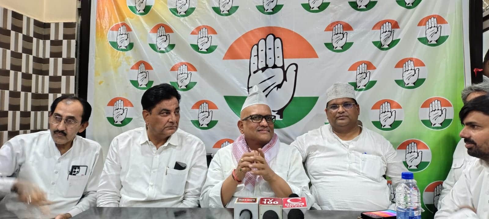 बहेड़ी। कांग्रेस के प्रदेश अध्यक्ष ने इफ्तार पार्टी के दौरान भाजपा पर हमला बोला। फोटो स्रोत संव