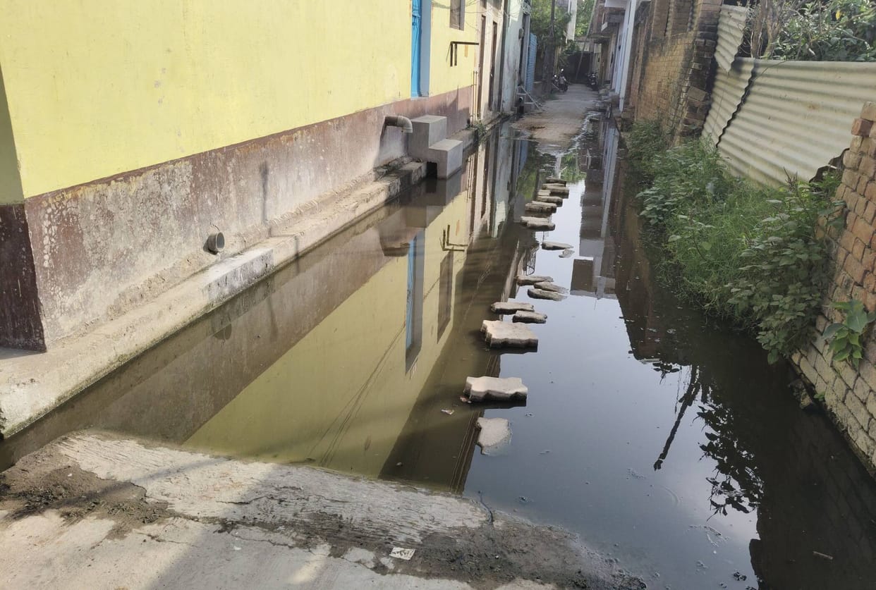 The waterlogging problem of the new colony has become a problem, mosquitoes and disease are a threat.