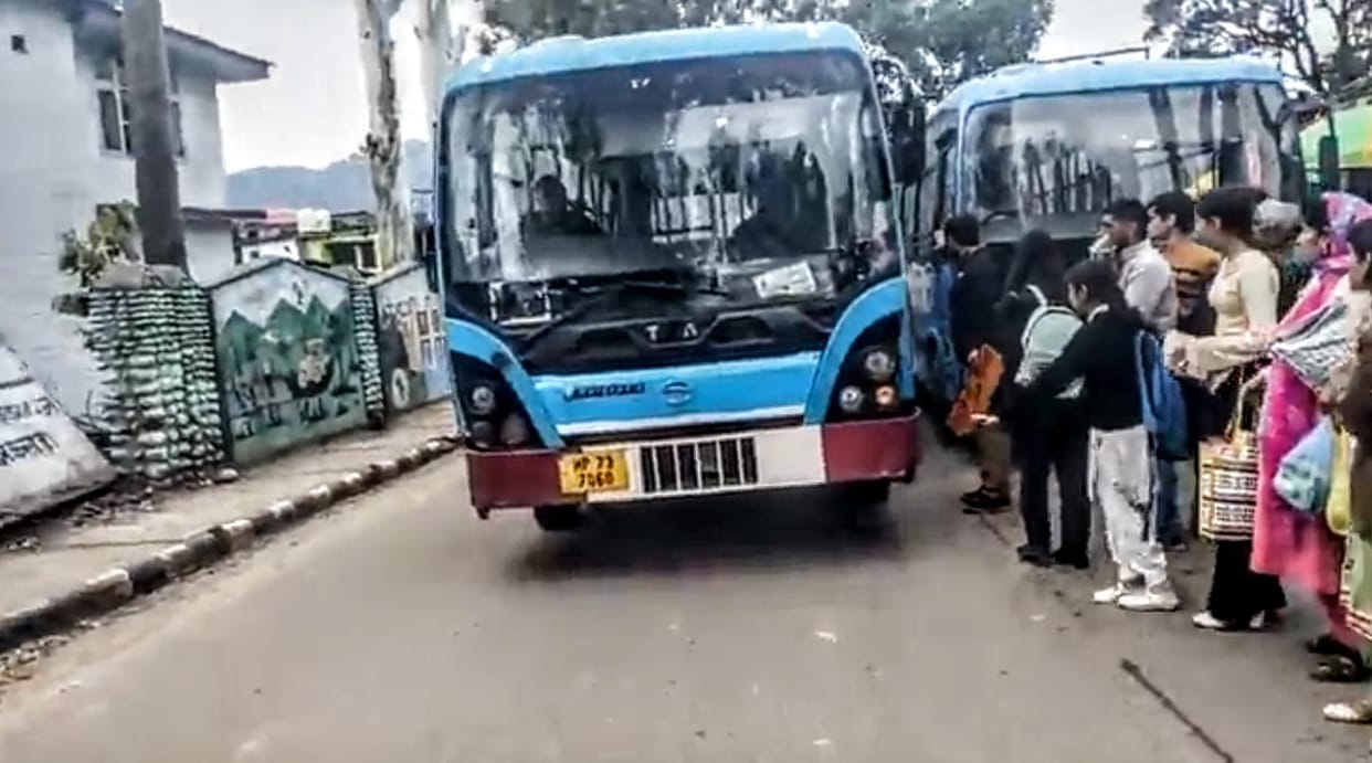 Two consecutive HRTC buses broke down on the same route in Ghumarwin.