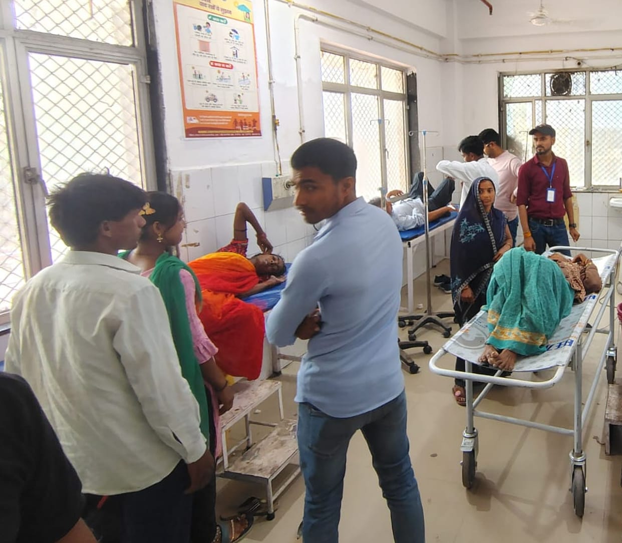 Due to change in weather, fever, vomiting and diarrhea patients increased