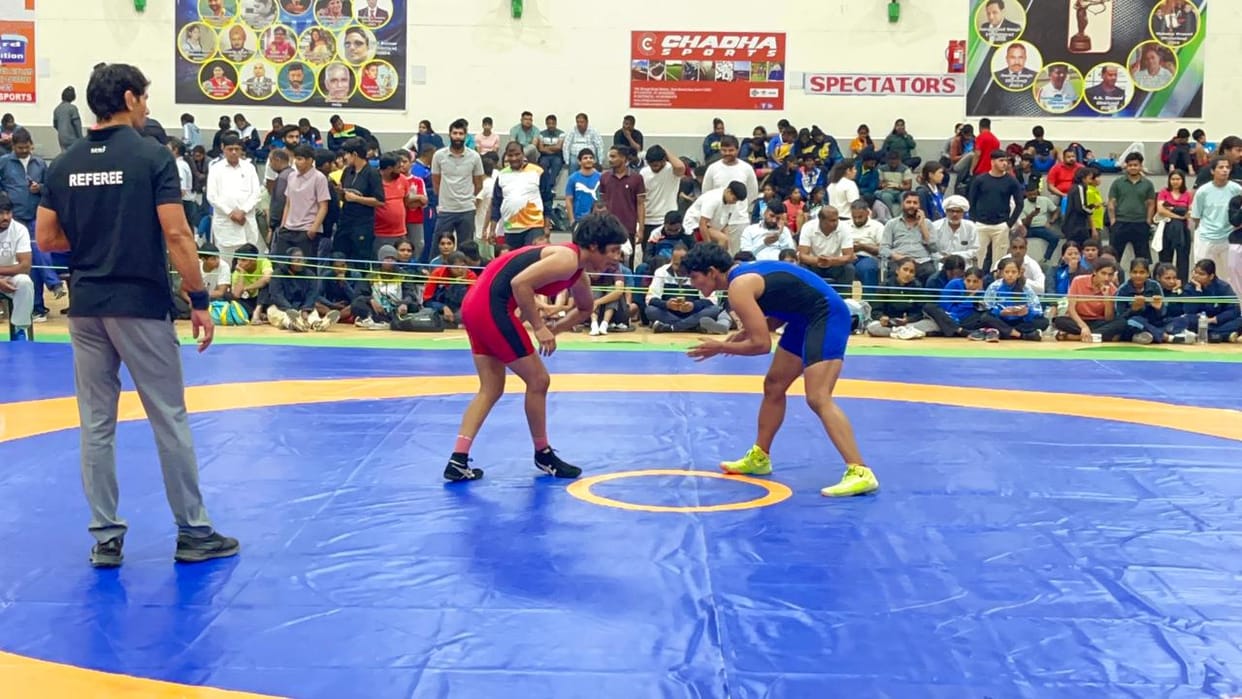 Tamanna of Kurukshetra University won the gold medal in the 59 kg weight category.