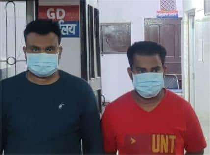 पाकिस्तान के लिए जासूसी के आरोप में गिरफतार आरोपी। स्रोत पुलिस