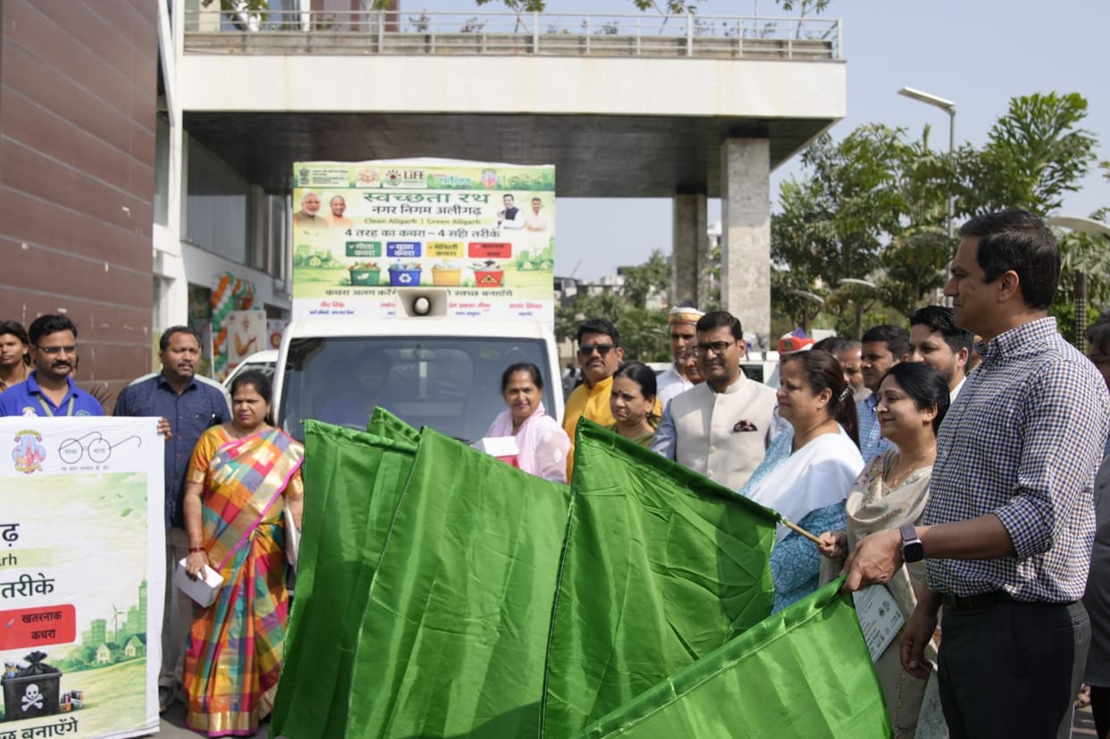 Winners honored, cleanliness chariot launched