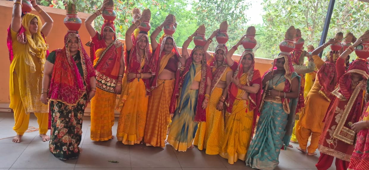 108 women participated in the Kalash Yatra.