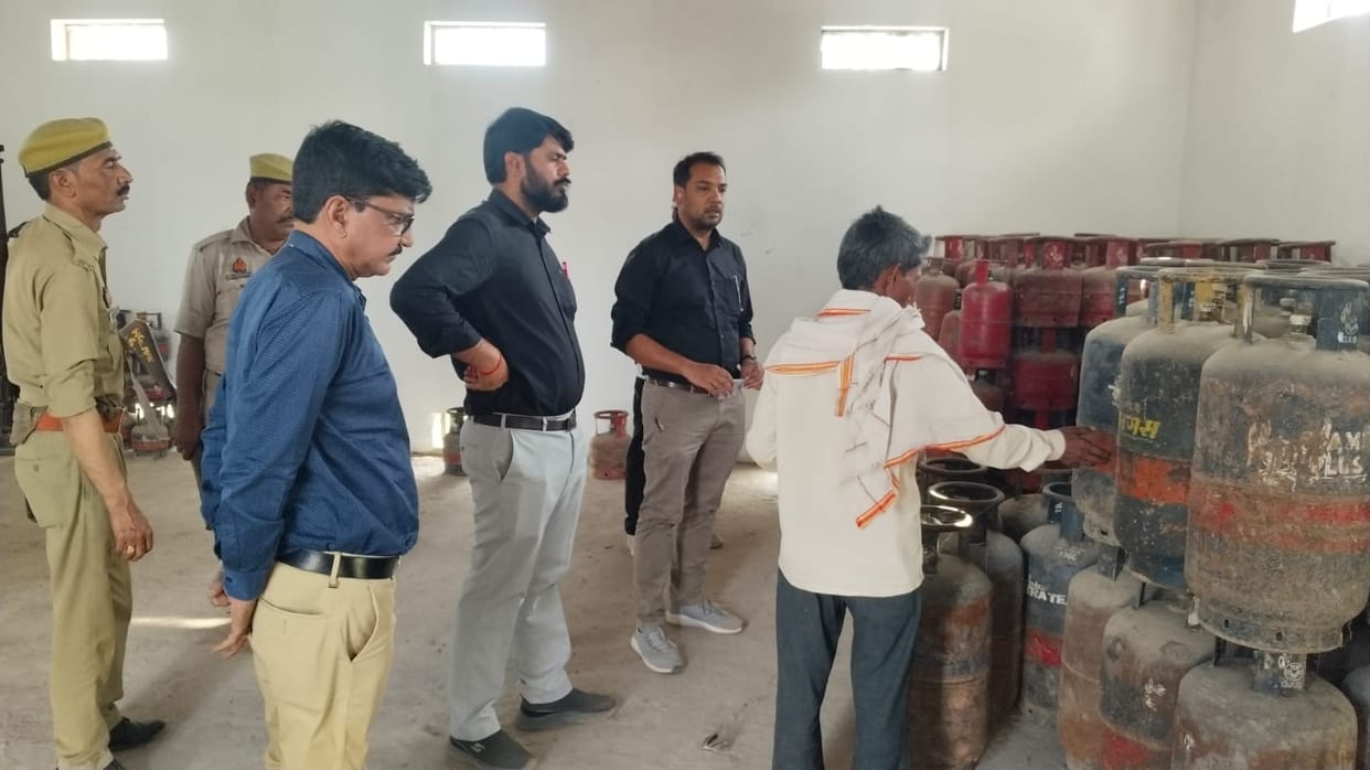 SDM raided the gas warehouse and recovered 27 cylinders and got them distributed.