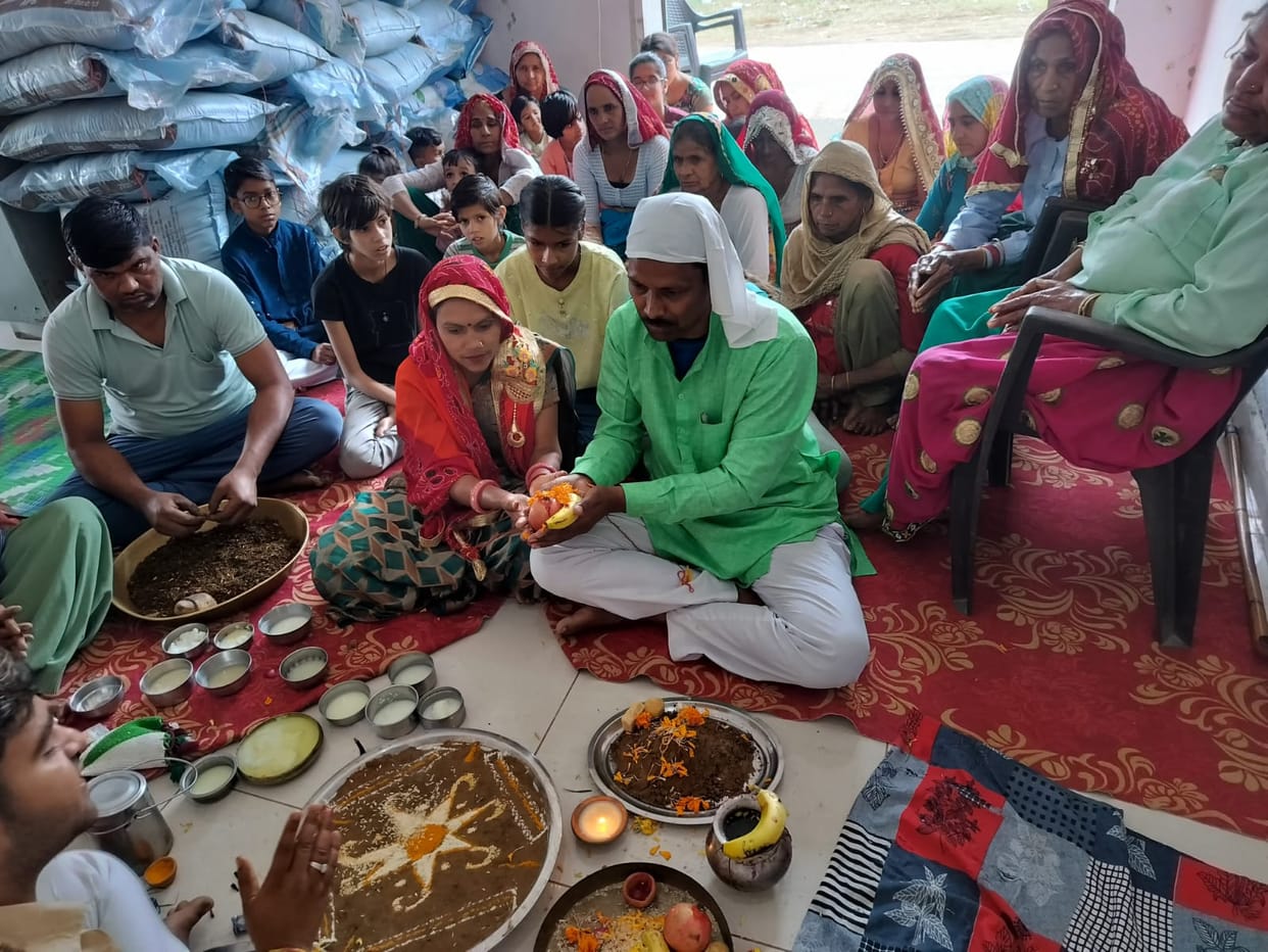 Farmers were given information about natural farming