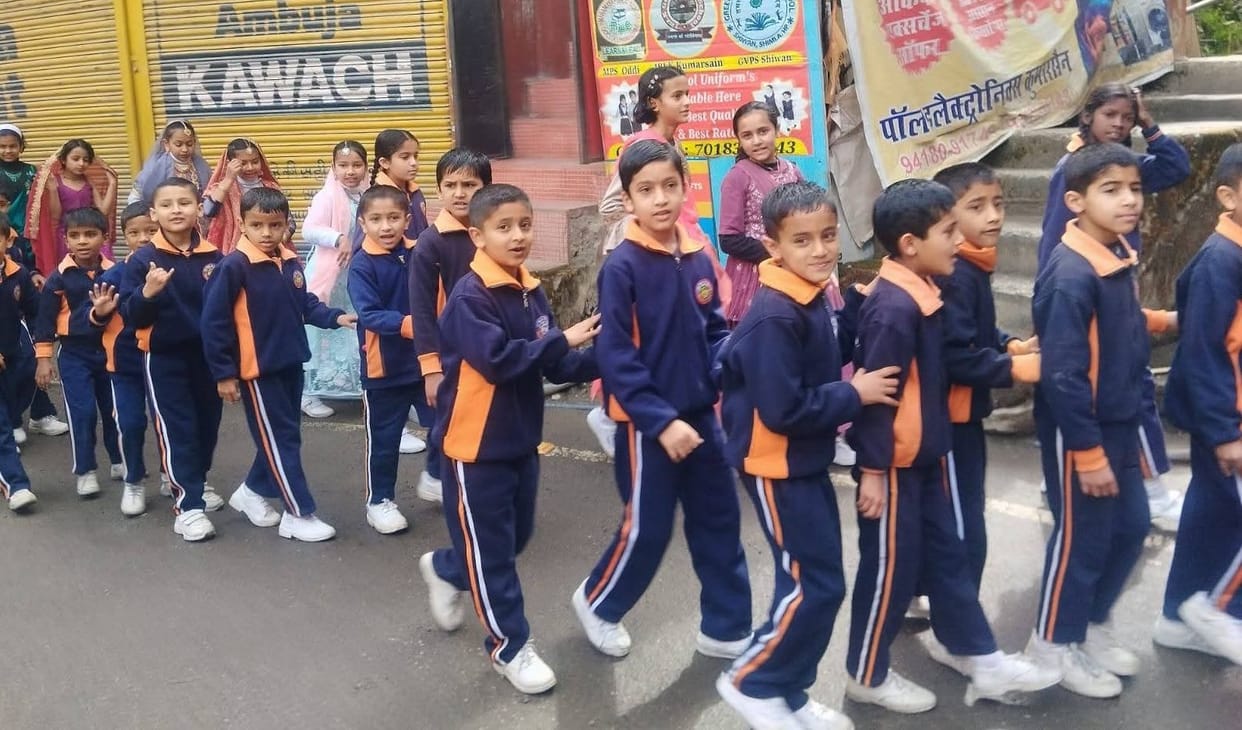 Procession held on Indian New Year in Kumarsain
