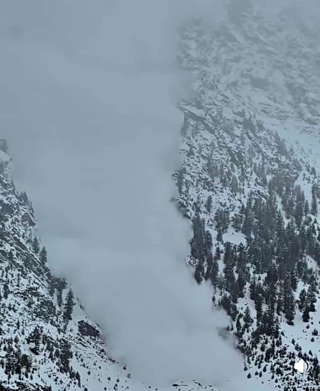 लाहौल-स्पीति में लगातार हो रही बर्फबारीके बाद हुआ हिमस्खलन।-संवाद