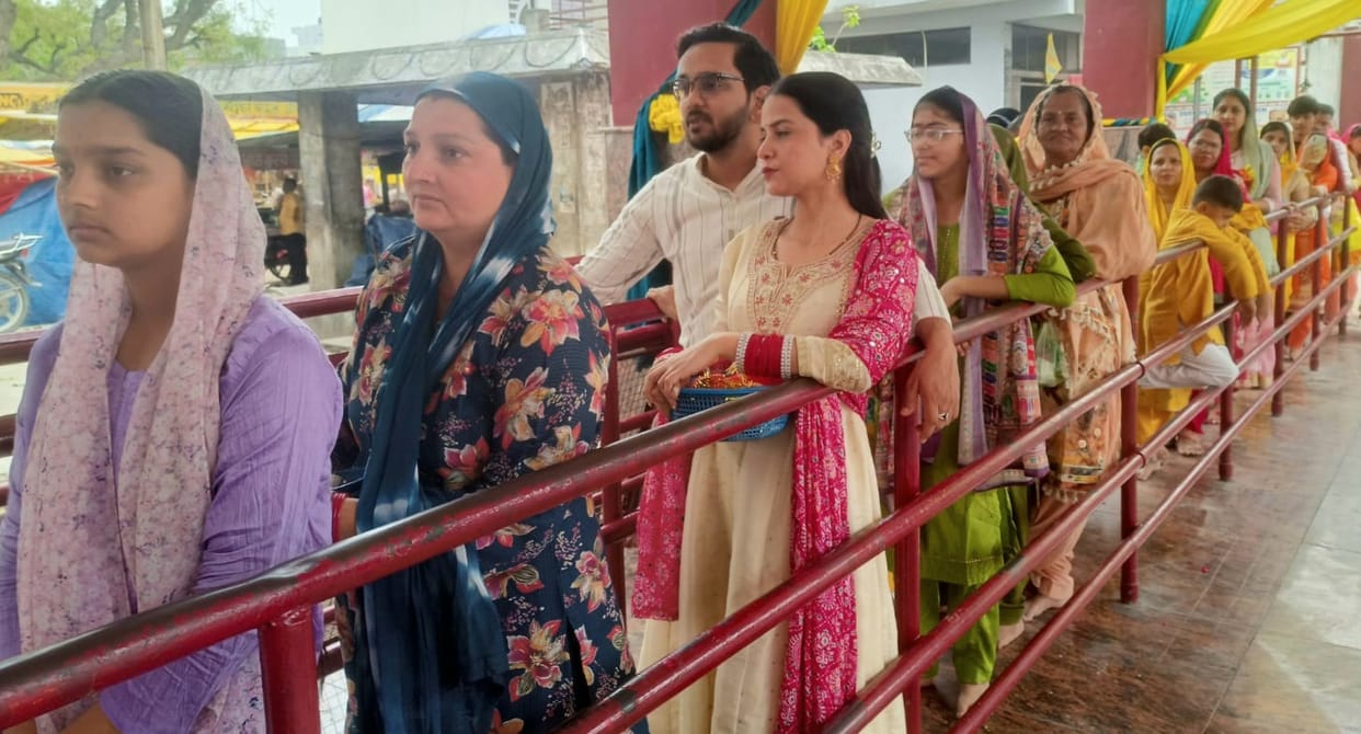 The city is immersed in devotion...Kalash installation and Durga Saptashati recitation
