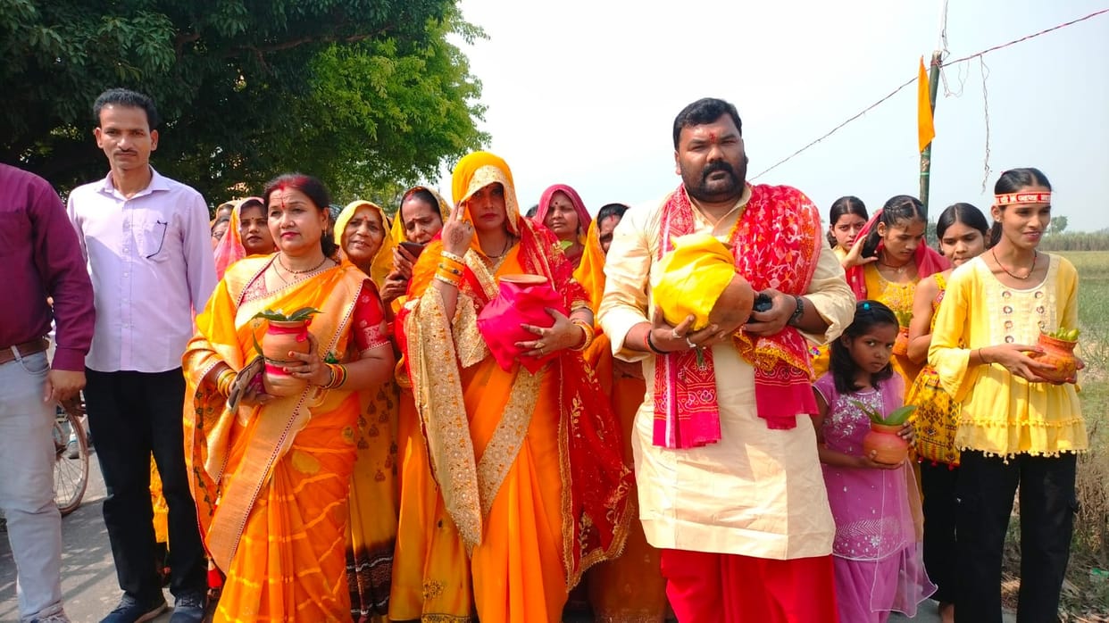 Navchandi Mahayajna Begins with Kalash Yatra